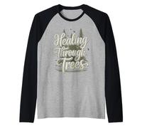 Forest Bathing Advocate Shinrin-yoku Nature Therapy Lover Raglan Baseball Tee