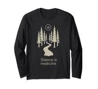 Forest Bathing Mindfulness Walk Rooted Healing Nature Healer Long Sleeve T-Shirt