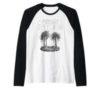 Forest Bathing Nature Lover Therapy with the Trees Calming Raglan Baseball Tee