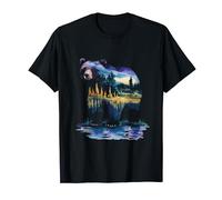 Forest Bear Nature Wildlife Art Mountain Animal T-Shirt