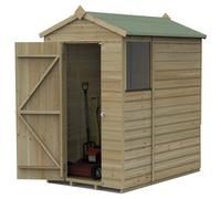 6' x 4' Forest Beckwood 25yr Guarantee Shiplap Pressure Treated Apex Wooden Shed (1.88m x 1.34m)