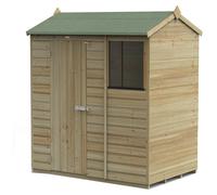 6' x 4' Forest Beckwood 25yr Guarantee Shiplap Pressure Treated Reverse Apex Wooden Shed (1.88m x 1.34m)