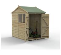 Forest Beckwood Shiplap 2 Windows Reverse Apex Shed - 7x5ft