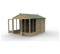 Forest Garden 8x6 Beckwood Apex Summerhouse with Double Door