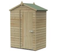 5' x 3' Forest Beckwood 25yr Guarantee Shiplap Pressure Treated Windowless Apex Wooden Storage Shed (1.64m x 1m)