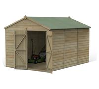 Forest Beckwood Apex Shed - Double Door, Windowless - 8ft x 12ft