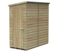 Forest Beckwood Pent Shed - Single Door, Windowless - 6ft x 3ft