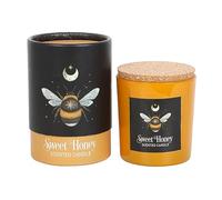 Forest Bee Sweet Honey Candle: Mystical Bee Design, Dark Forest Realms, Sacred Creatures, Vegan Paraffin Wax, 25-Hour Burn Time - Soothing Home Fragrance
