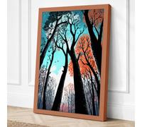 Forest Beneath the Sky Modern Canvas Wall Art Print 24x16 Inch (61 x 41 cm)