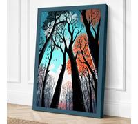 Forest Beneath the Sky Modern Canvas Wall Art Print 36x24 Inch (91 x 61 cm)