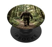 Forest Bigfoot Hidden Path Cryptid Mystery Graphic PopSockets Adhesive PopGrip