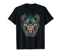 Forest Buck Stag Head Hunter Wildlife Nature T-Shirt