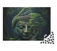 Forest Buddha Face 1000 Piece Extra-thick Cardboard Jigsaw Puzzle Family Lovers Brain Training Wall Decoration Value Pack 38x26cm/1000pcs