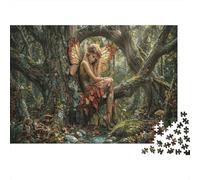 Forest Butterfly Fairy Recycled Paper Jigsaw Puzzle 1000 Piece Autumn Stream Valley Memory Improvement Party Game Home Decor 38x26cm/1000pcs