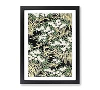 Forest By Watanabe Seitei Asian Japanese Framed Print | A2 Black Framed Wall Art | Ready to Hang | Asian Landscape Picture | Living Room Bedroom Lounge Office