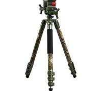 Forest Camouflage Tripod with Durable Aluminum Frame, Lightweight, Stable Design, Bubble Level, Adjustable Legs, and Hands-Free Operation for Hunting, Shooting, and Outdoors (Snakeskin Camo)