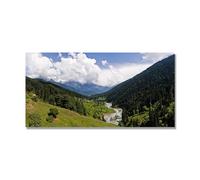 Forest Canvas Prints, Nature Print on Canvas, Landscape Painting Poster, Bedroom Wall Art Decor Poster. P65. 50x100cm-19.7x39.4in. Only Canvas