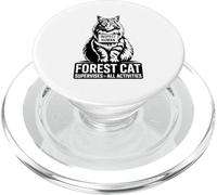 Forest Cat Supervises All Activities Inspect Human PopSockets PopGrip for MagSafe
