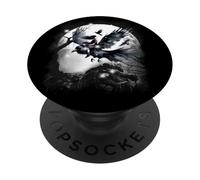 Forest Crows Girls Ravens Crows Birds Fairy Tale Child Witch PopSockets Adhesive PopGrip