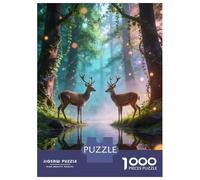 Forest Deer Jigsaw Puzzles for Adults Puzzles 1000 Jigsaws Educational Games Home Decoration Gifts 70x50cm/1000pcs