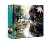 Forest Deer Puzzles for Adults 1000 Pieces, Wildlife Nature Jigsaw Puzzles, Animal Landscape Art Puzzles