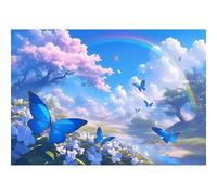 Forest Diamond Art Kits 24x36in Small Diamond Painting Butterfly, 2026 New DIY Full Drill Crystal Art Painting Embroidery Cross Stitch Kits for Adults, 5D Gem Paint by Numbers for Beginners XW-O233Y