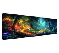 Forest Diamond Art Kits Adults, 5D Dimond Painting Dream Paint by Numbers for Adults, Large Diamond Art 47.24 x 15.75 inches, DIY Crystal Rhinestone Cross Stitch Craft Bedroom Decor, Gifts Men G2-336
