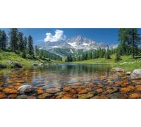 Forest Diamond Art Mountain Diamond Painting Kits for Adults Beginner 5D DIY Full Round Drill Cross Stitch Kits for Adults Arts and Crafts for Bedroom Decor, Home Decor, Gifts 50 * 100CM -bby26032A