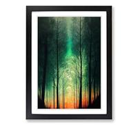 Forest Dreams Framed Wall Art Print A2 Black