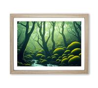 Forest Dreams Framed Wall Art Print A2 Oak