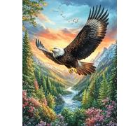 Forest Eagle 1000 Pieces Classic Jigsaw Puzzle Animal Pets Puzzle for Adults Concentration Training Wall Art Mental Exercise Cardboard 1000 PCS