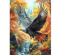 Forest Eagle 1000 Pieces Premium Jigsaw Puzzle Animal Pets Adult Jigsaws Educational Challenge Mental Exercise Wall Art Winter Rigid Cardboard 1000 PCS