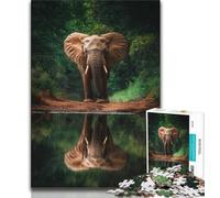 Forest Elephants 1000 Piece Jigsaw Puzzles for Adults Gifts,Family Game Stress Reliever Difficult Challenge Great Gifts And Toys (50x75cm)