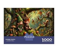 Forest Elf Classic 1000 Pc Rigid Cardboard Jigsaw Ancient Oak Tree for Seniors Brain Training Rainy Day Fun Must-Have for Puzzle Lovers 38x26cm/1000pcs