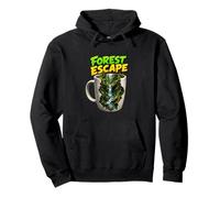 Forest Escape Nature Waterfall Adventure Scene Pullover Hoodie