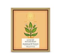 Forest Essentials Sandalwood and Turmeric Luxury Sugar Soap, 125g