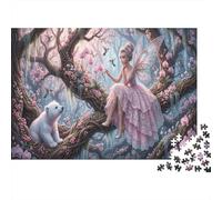 Forest Fairy 1000 Piece Jigsaw As A Polar Bear Cub for Family Weekend Activity Participants Stress Relief Unique Pattern 38x26cm/1000pcs