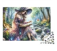 Forest Fairy Fantasy Book 1000 Piece Jigsaw Puzzle Jigsaw Puzzle for Adults Dream Scene Relaxation Gift Home Decor 52x38cm/1000pcs