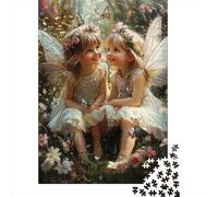 Forest Fairy Girls 1000 Piece Jigsaw Puzzle 1000 Pieces Puzzle Game Paper for Adults Flower Magic Home Decor 52x38cm/1000pcs