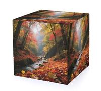 Forest Fallen Leaves Magic Cube,The Original 3x3 Cube,Speed Cube Problem-Solving Brain Teaser,Easy Turning Sensory Puzzle Toy,Sensory Stress Relief Form Fidget Toys