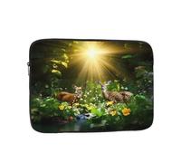 Forest Fawn Laptop Sleeve Case 17 Inch Suitable For Notebook Computer Tablet Traveling Carrying Simple Case