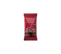 FOREST FEAST 60% Cocoa Dark Chocolate Sour Cherries Pack 12 x 40g - Sweet Dried Cherries Chocolate Covered Fruit Snack with 60% Belgian Dark