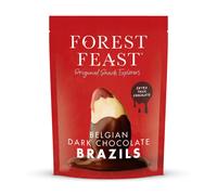 FOREST FEAST Belgian Dark Chocolate Brazil Nuts 1kg | Natural Gluten Free Snack Coated in Dark Chocolate, High Protein, Chocolate Covered Brazil Nuts,