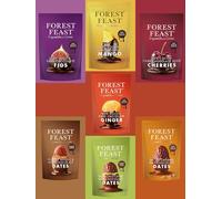 Forest Feast Chocolate Covered Fruit 7 Bags - Dried Fruit Dipped in Chocolate Delicious Snack