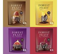 Forest Feast Chocolate Covered Fruit 8 Bags - Dried Fruit Dipped. A Vegan Snack With Gluten Free