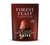 FOREST FEAST Dark Chocolate Dates 1kg Pack - 60 Belgian Cocoa Covered Sweet