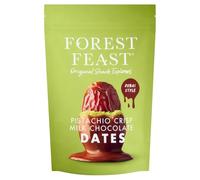 Forest Feast Pistachio Crisp Milk Chocolate Dates, Belgian Chocolate 120g Bag