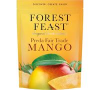 FOREST FEAST Preda Fairtrade Mango 6 x 100g | Award Winning Deliciously Dried Mango Fruit Snack with No Added Sugar & High in Fibre | Healthy Vegan Snack