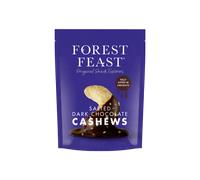 FOREST FEAST Salted Dark Chocolate Cashews 120g (Pack of 8)