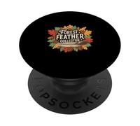 Forest Feather Collector Autumn Nature Lover PopSockets Adhesive PopGrip